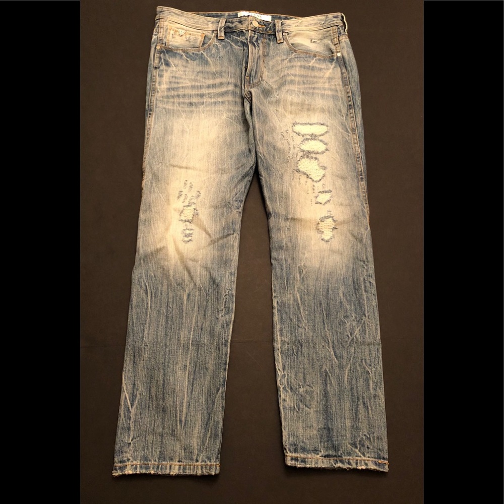 Guess tapered crop denim jeans